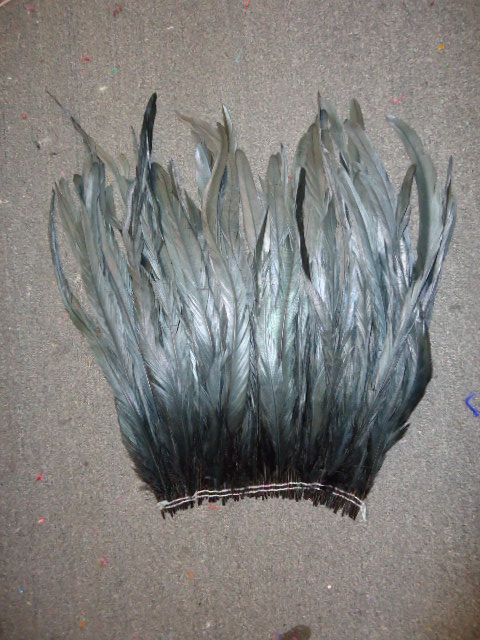 ROOSTER TAIL COQUE FEATHERS 16-18" BLACK